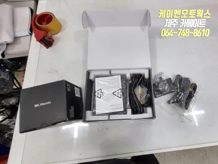 제주 캐스퍼 솔라가드 배럴X 썬팅, 만도 QX80 블랙박스, 아이볼트 미니 보조배터리, 식빵등 시공 / 제주시 오라삼동