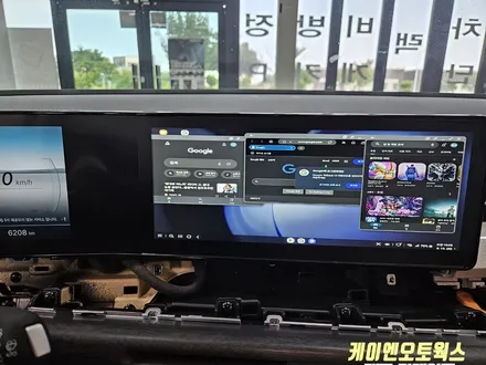 토레스EVX 삼성 덱스 미러링 네비, 트렁크 식빵등 시공 / 제주시 오라삼동