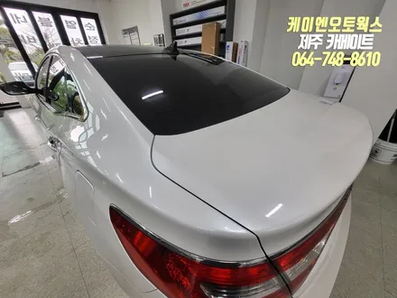 제주 그랜저HG 변색된 썬팅 재시공 / 티벡스 전용 제품 레이노 프레스토 R1 윈도우틴팅 시공 / 제주시 오라삼동