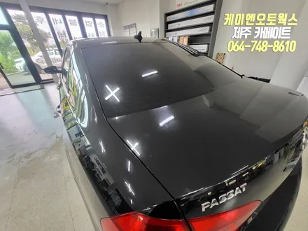 제주 폭스바겐 파사트 레이노 프레스토 R1 썬팅 작업 / 윈도우틴팅 재시공 / 제주시 오라삼동