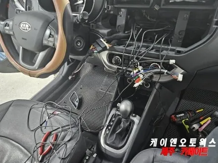 제주 프라이드 자동차 안드로이드 올인원 네비, 어라운드뷰 설치 / 제주시 오라삼동
