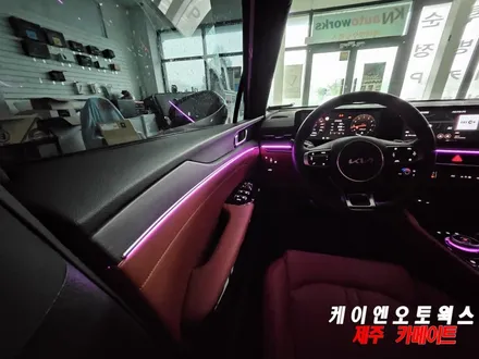 K5 DL3 RGB 엠비언트 라이트 무드등(어플 제어), 다이얼 기어 시공 / 근사한 차량 실내 만들기! / 제주시 오라삼동