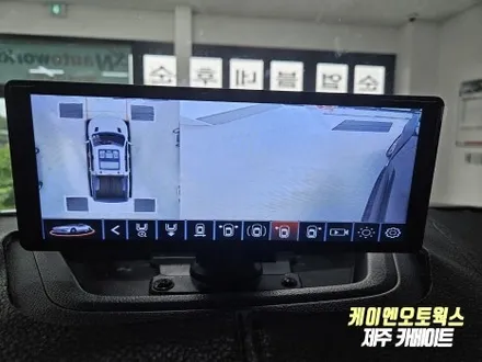 렉스턴 스포츠 칸 어라운드뷰, 와이드 모니터 장착 튜닝 / 제주시 오라삼동