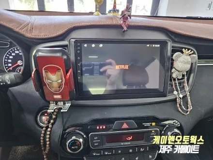 올뉴쏘렌토 순정 네비게이션 탈거 후 케이픽 안드로이드 올인원 네비, 후방카메라 설치 / 제주시 오라삼동