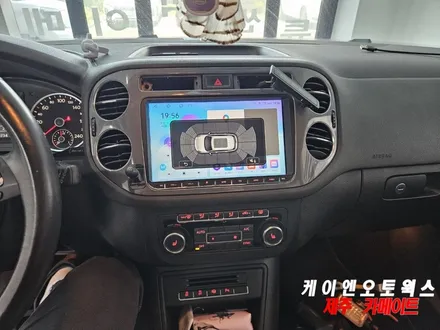 제주 폭스바겐 티구안 차량 안드로이드 올인원, 후방카메라 설치 작업 / 제주시 오라삼동