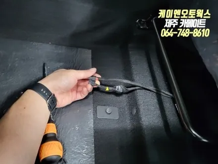 제주 캐스퍼 레이노 프레스토 R1 썬팅, 현대 모비스 LQ3000 블랙박스, 아이볼트 미니 보조배터리 설치 / 제주시 오라삼동