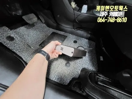 스파크 레이노 프레스토 R1 썬팅 재시공, 고장난 보조배터리 아이볼트 미니 제품으로 교체 / 제주시 오라삼동