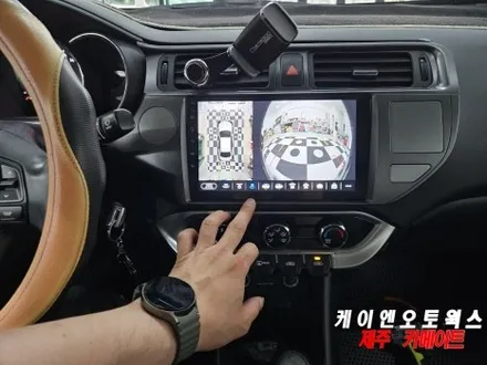 제주 프라이드 자동차 안드로이드 올인원 네비, 어라운드뷰 설치 / 제주시 오라삼동