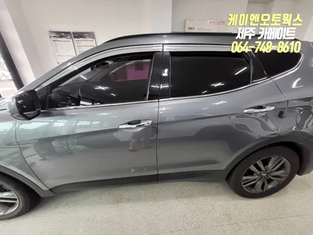 제주 싼타페DM 변색된 썬팅 재시공 작업 / 레이노 프레스토 R2 티벡스 프리미엄 전용 제품 / 제주시 오라삼동