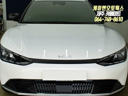 제주 EV6 전방감지기 주차센서 장착 작업 / 전방 주차 거리 경고 순정 옵션 튜닝 / 제주시 오라삼동