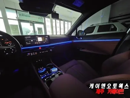 K5 DL3 RGB 엠비언트 라이트 무드등(어플 제어), 다이얼 기어 시공 / 근사한 차량 실내 만들기! / 제주시 오라삼동