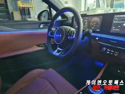 K5 DL3 RGB 엠비언트 라이트 무드등(어플 제어), 다이얼 기어 시공 / 근사한 차량 실내 만들기! / 제주시 오라삼동