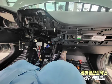 제주 그랜저IG 구매해오신 안드로이드 올인원 네비 장착 및 블루링크 시스템 연동 작업 / 제주시 오라삼동