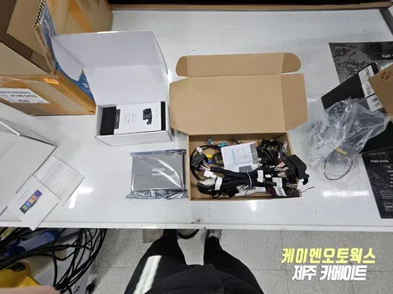 미니 쿠퍼 애플카플레이 안드로이드 오토 인터페이스, 후방카메라 그리고 딥플라이 블랙박스 설치 후기 / 제주시 오라삼동