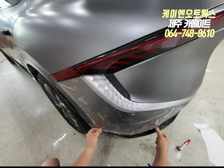 제주 EV6 신차 작업 2탄,순정 PPF(자동차보호필름), 유리발수, 신차코팅 작업 / 제주시 오라삼동