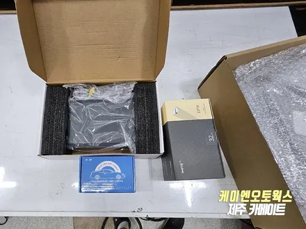쉐보레 캡티바 케이픽 안드로이드 올인원 네비, 후방카메라, 딥플라이 블랙박스 설치 작업 / 제주시 오라삼동