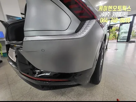 제주 EV6 신차 작업 2탄,순정 PPF(자동차보호필름), 유리발수, 신차코팅 작업 / 제주시 오라삼동