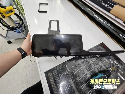 제주 그랜저IG 구매해오신 안드로이드 올인원 네비 장착 및 블루링크 시스템 연동 작업 / 제주시 오라삼동