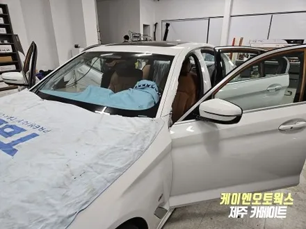 BMW 520i 썬팅 재시공 추천 제품 / 솔라가드 배럴X 열차단 프라이버시 보호에 탁월한 반사 필름 / 제주시 오라삼동