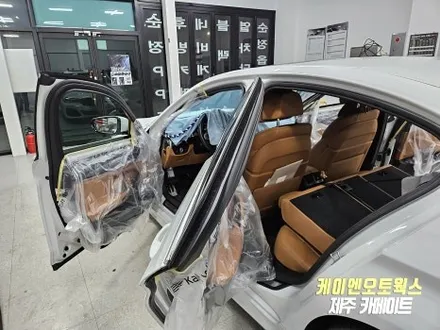 BMW 520i 썬팅 재시공 추천 제품 / 솔라가드 배럴X 열차단 프라이버시 보호에 탁월한 반사 필름 / 제주시 오라삼동