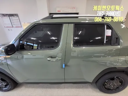 제주 캐스퍼 레이노 프레스토 R1 썬팅, 현대 모비스 LQ3000 블랙박스, 아이볼트 미니 보조배터리 설치 / 제주시 오라삼동