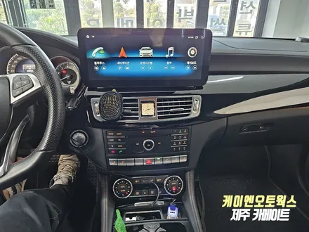 벤츠 CLS400 CDT12.3인치 와이드 모니터 안드로이드 올인원 네비 설치 작업 (어라운드뷰 연동) / 제주시 오라삼동