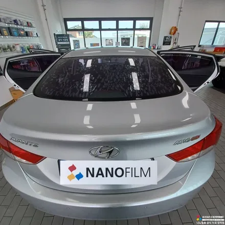아반떼MD 나노필름 NF4 제주차량썬팅 재시공 / 제주시 오라삼동