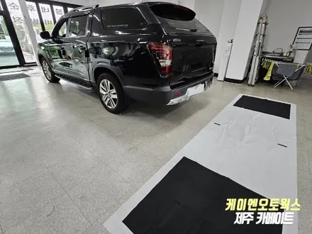 렉스턴 스포츠 칸 어라운드뷰, 와이드 모니터 장착 튜닝 / 제주시 오라삼동