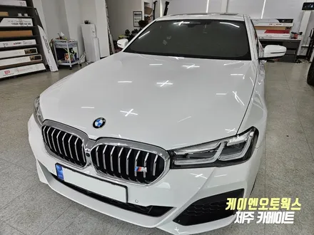 BMW 520i 썬팅 재시공 추천 제품 / 솔라가드 배럴X 열차단 프라이버시 보호에 탁월한 반사 필름 / 제주시 오라삼동