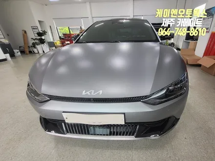 제주 EV6 신차 작업 1탄, 솔라가드 배럴X 썬팅 시공 (티벡스 프리미엄 전용 제품) / 제주시 오라삼동