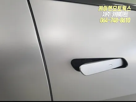 제주 EV6 신차 작업 2탄,순정 PPF(자동차보호필름), 유리발수, 신차코팅 작업 / 제주시 오라삼동