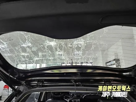 모닝 자동차 빛 바램, 기포 현상 심한 썬팅지 제거 후 나노필름 NF4 필름지 재시공 작업 / 제주시 오라삼동