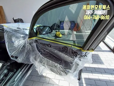 제주 BMW 330D 레이노 프레스토 R1 썬팅 재시공 / 제주시 오라삼동