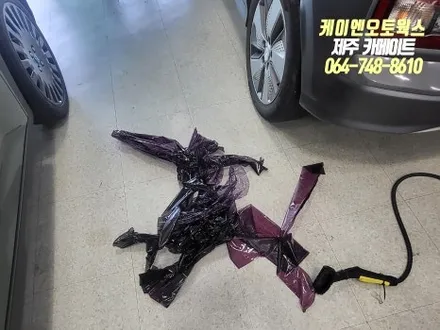 제주 코나EV 썬팅 재시공 / 가성비 좋은 레이노 프레스토 R1 썬팅지 추천 / 제주시 오라삼동