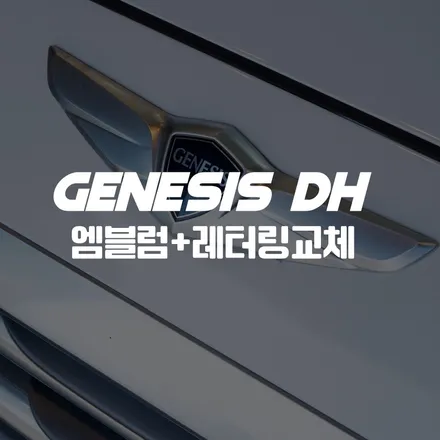 명지 레터링 엠블럼 교체 셀프로 하기엔 어려워요. (하단 에코델타) / 부산 명지동