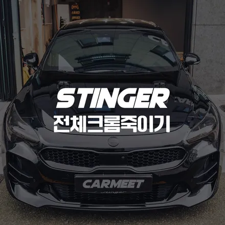 부산 크롬죽이기 스팅어 전체 올블랙 만들기 카밋에서 (명지 에코델타) / 부산 명지동