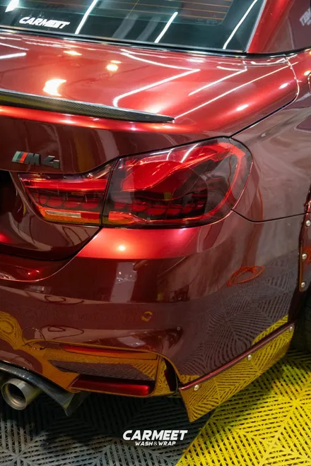 부산명지랩핑 bmw M4 컨버터블 고광택 전체랩핑 시공기 / 부산 강서구