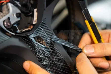 부산 BMW X7 실내랩핑 핸들카본랩핑 블랙 레터링 교체 후기 / 부산 명지동