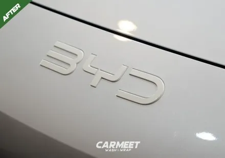 부산 BYD 씨라이언7 엠블럼 랩핑으로 포인트만들기 (명지 에코델타) / 부산 명지동
