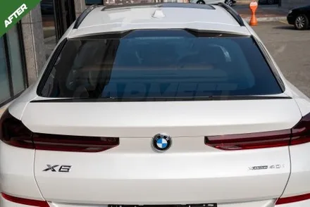 부산 BMW X6 순정 스포일러 랩핑 스포티한 포인트 만들기 / 부산 명지동