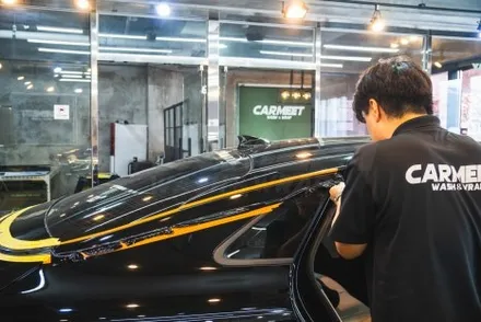 부산 크롬죽이기 K5 DL3 엠블럼 교체 랩핑으로 올블랙 만들기 / 부산 명지동