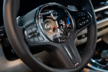 부산 BMW X7 실내랩핑 핸들카본랩핑 블랙 레터링 교체 후기 / 부산 명지동