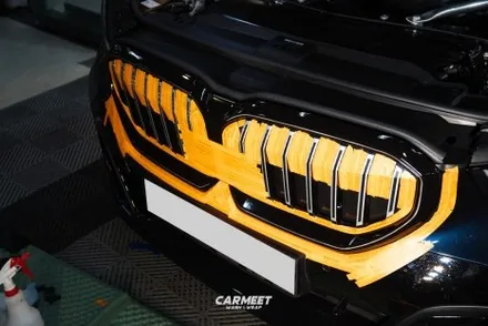 부산랩핑 G60 BMW 530i 그릴 블랙 랩핑 신형 5시리즈 크롬죽이기 / 부산 명지동