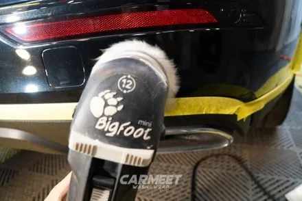 명지 광택 유리막코팅 볼보 지하주차장 석회물 제거 / 부산 명지동