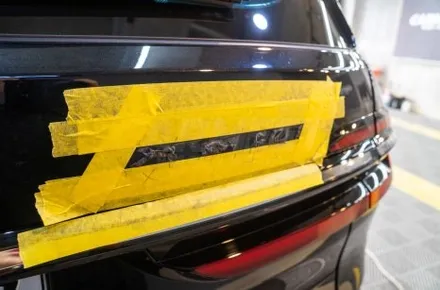 부산 BMW X7 실내랩핑 핸들카본랩핑 블랙 레터링 교체 후기 / 부산 명지동