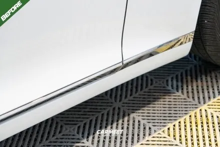 부산 크롬죽이기 제네시스 G80 크롬죽이기 블랙 라인 만들기 (명지 에코델타) / 부산 명지동