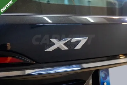 부산 BMW X7 실내랩핑 핸들카본랩핑 블랙 레터링 교체 후기 / 부산 명지동