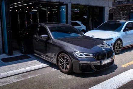 명지 크롬죽이기 BMW 5시리즈 윈도우몰딩을 깔끔하게 (부산 에코델타) / 부산 명지동