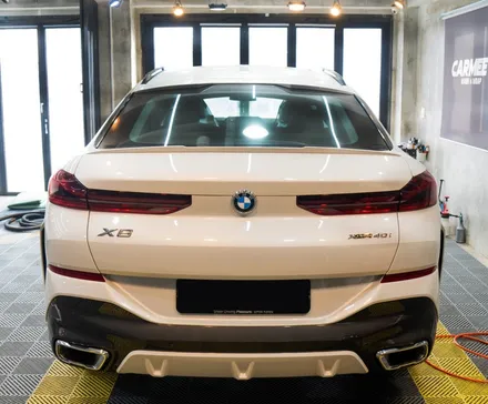 부산 BMW X6 순정 스포일러 랩핑 스포티한 포인트 만들기 / 부산 명지동