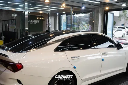 부산 크롬죽이기 K5 DL3 블랙 랩핑과 엠블럼교체까지 (명지 에코델타) / 부산 명지동